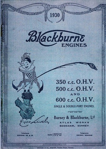 ​Blackburne engines 350 500 600 OHV