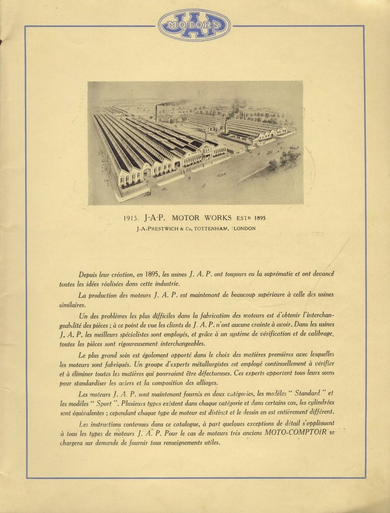 JAP moto comptoir 1929