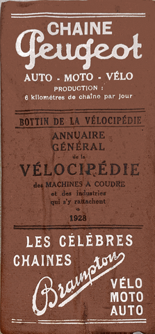 Bottin de la véléocipédie